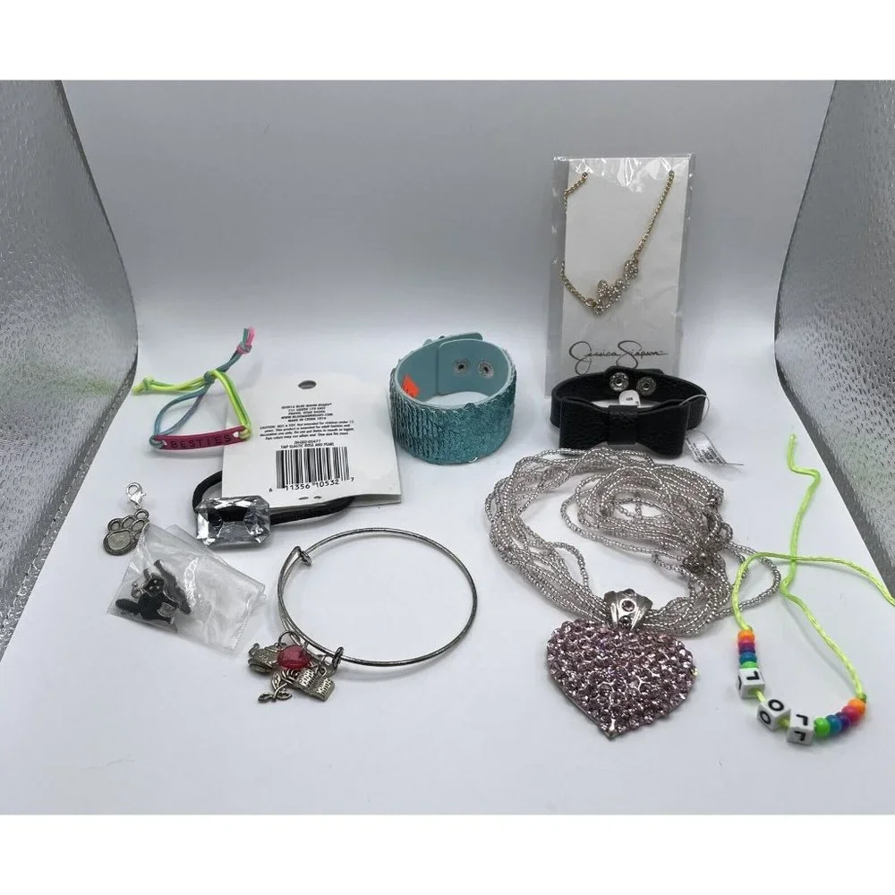 Large Lot of Girls Jewelry-Justice. Jessica Simpson, Necklace Bracelets